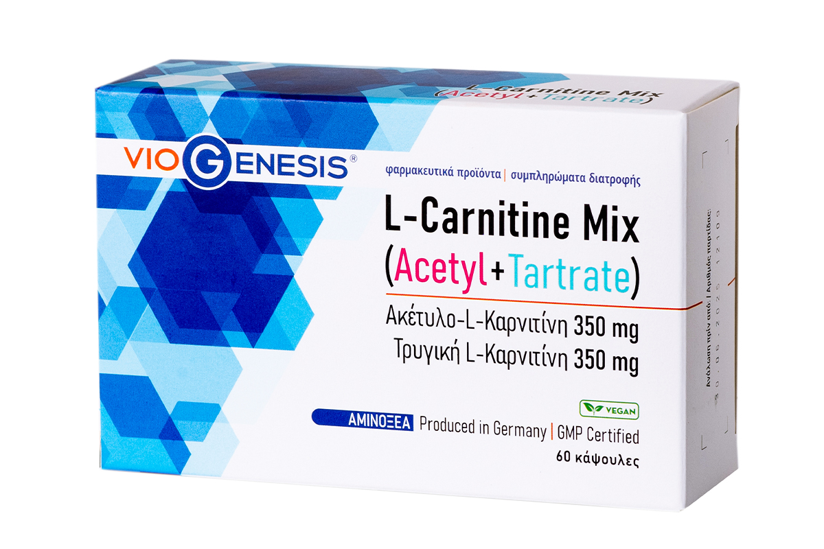 L-Carnitine Mix (Acetyl 350 mg + Tartrate 350 mg) 60 caps